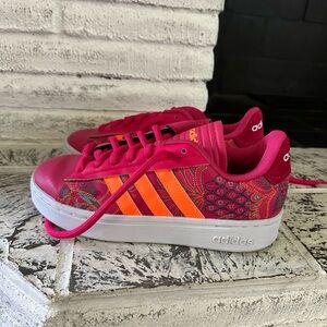 Adidas Pink and Orange Sneakers